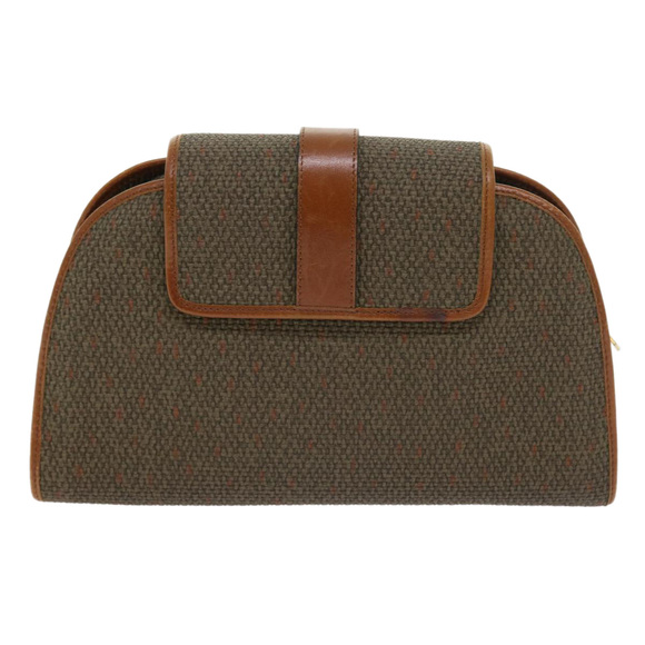 SAINT LAURENT Clutch Bag PVC Leather Brown Auth ar10315 - Picture 2 of 16